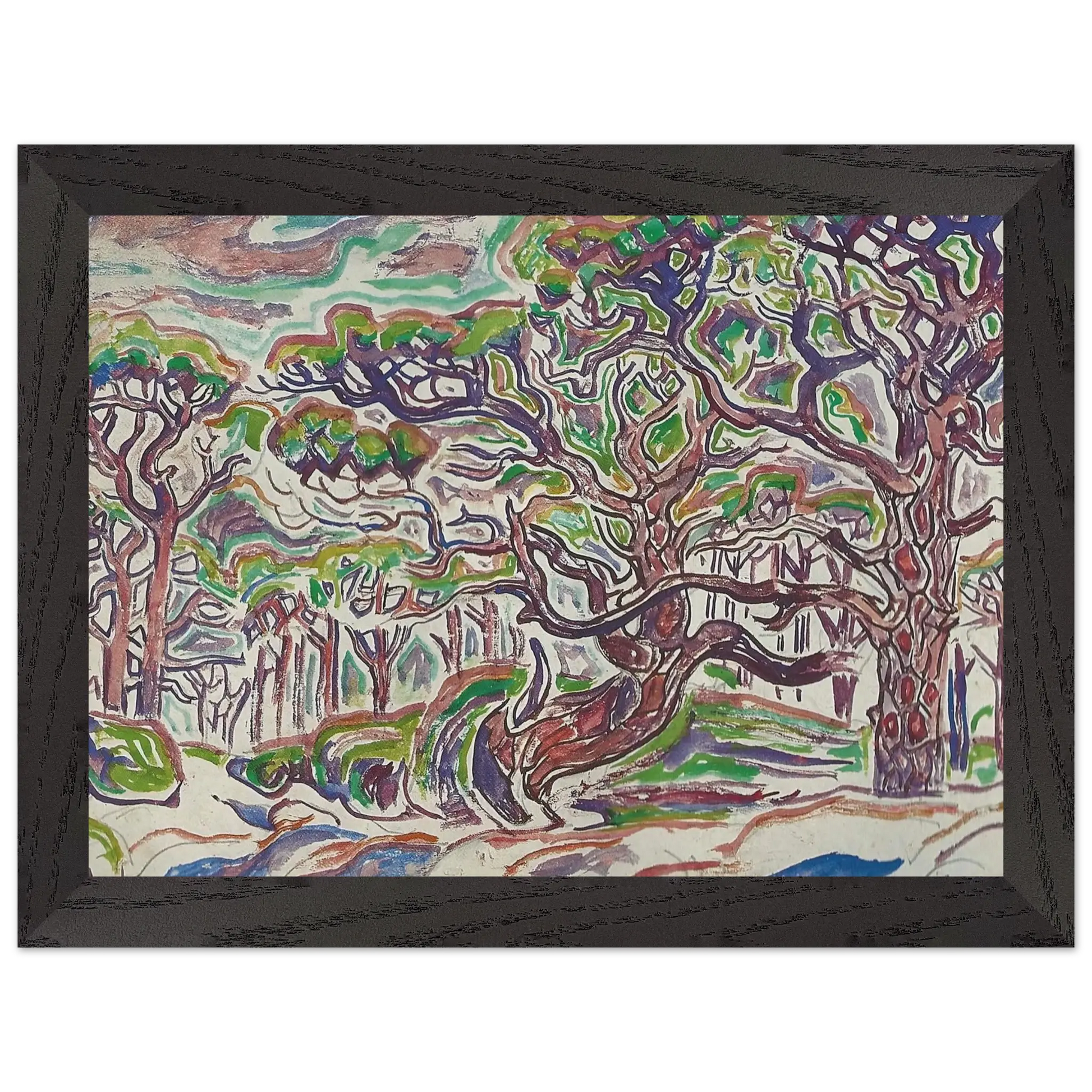 Walter Inglis Anderson - Walter Anderson Wall art - 40x50 cm / 16x20 Inches - Premium Wooden Framed Poster With Fine Art Paper - Wood frame