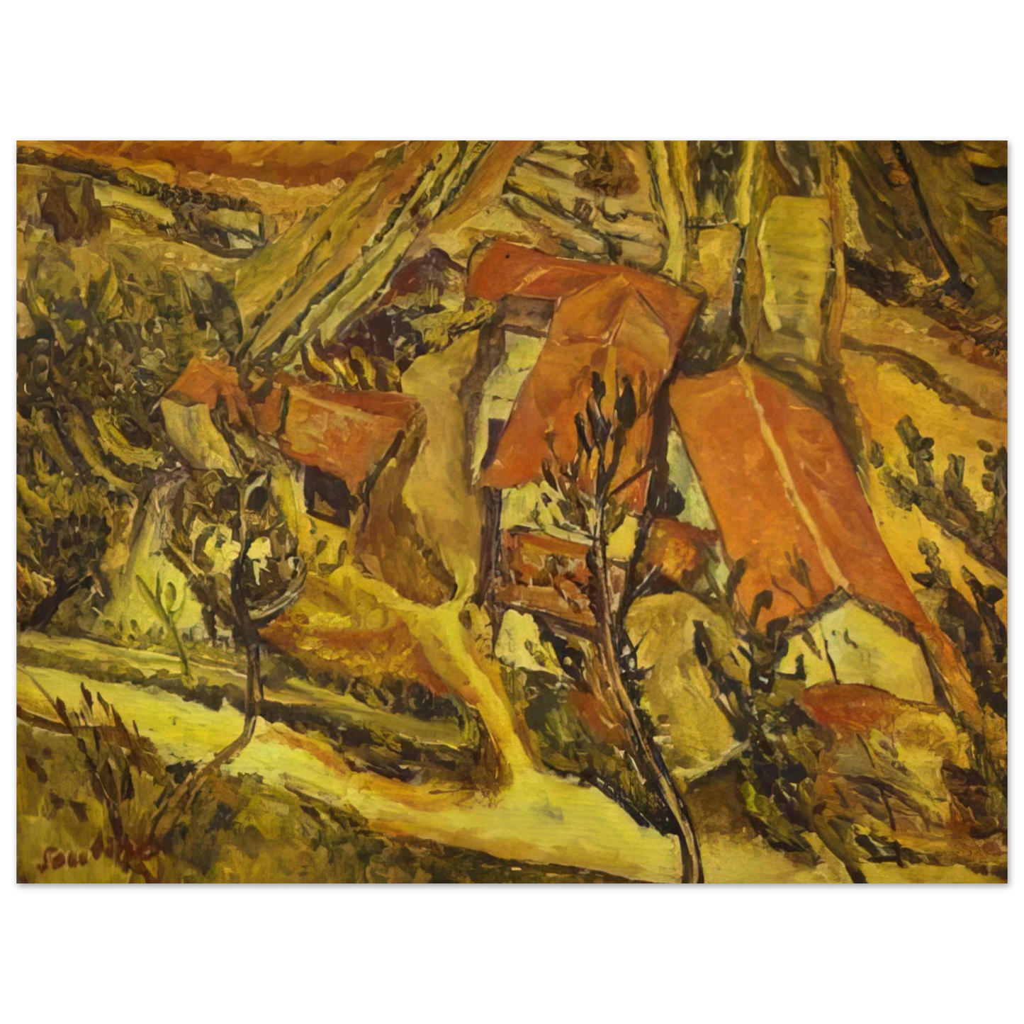 Chaim Soutine - LANDSCAPE  75x100 cm / 30x40inches Fine Art Poster