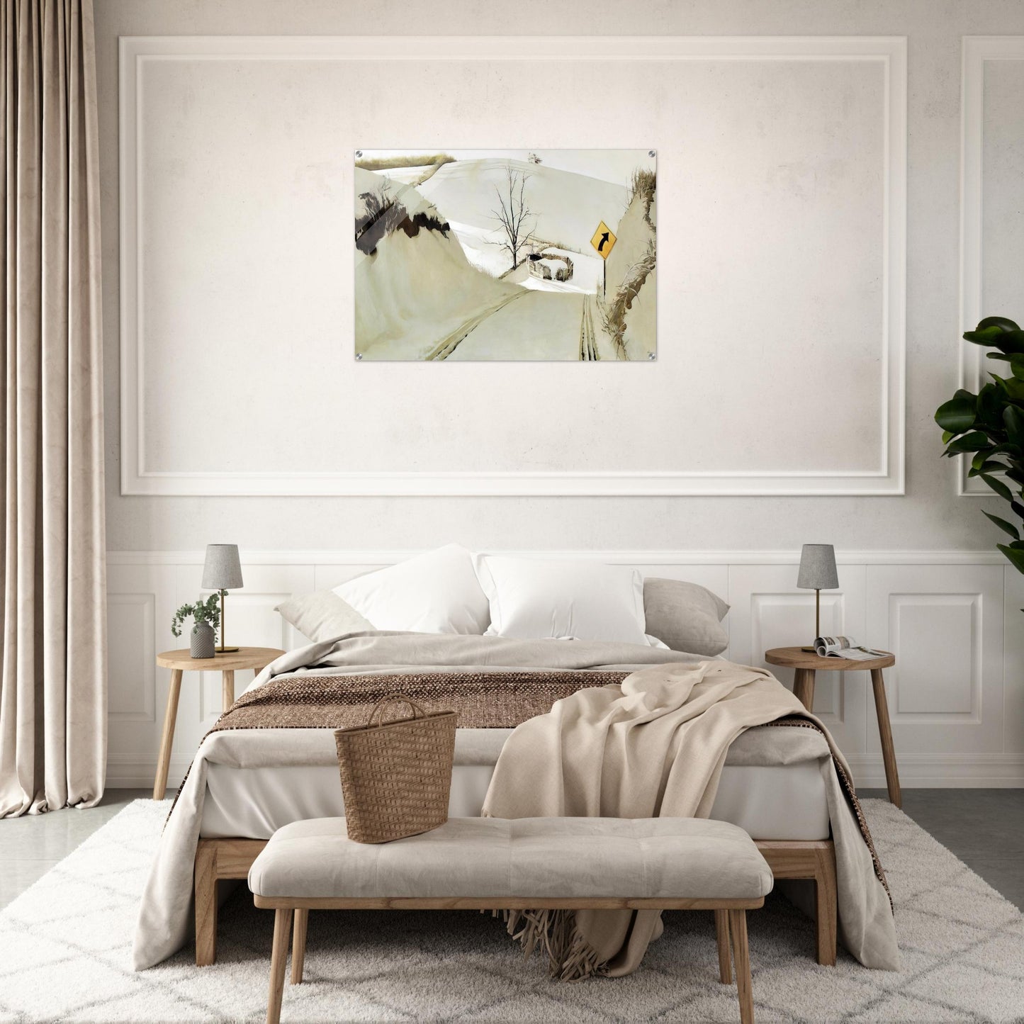 RING ROAD - Andrew Wyeth Acrylic Print - 70x100 cm / 28x40″ inches