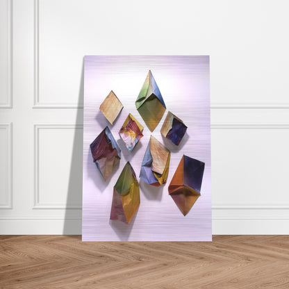 Cubes - Sam Gilliam Brushed Aluminum Print - 70x100 cm / 28x40 inches | Sam Gilliam Aluminum Print | Sam Gilliam Prints