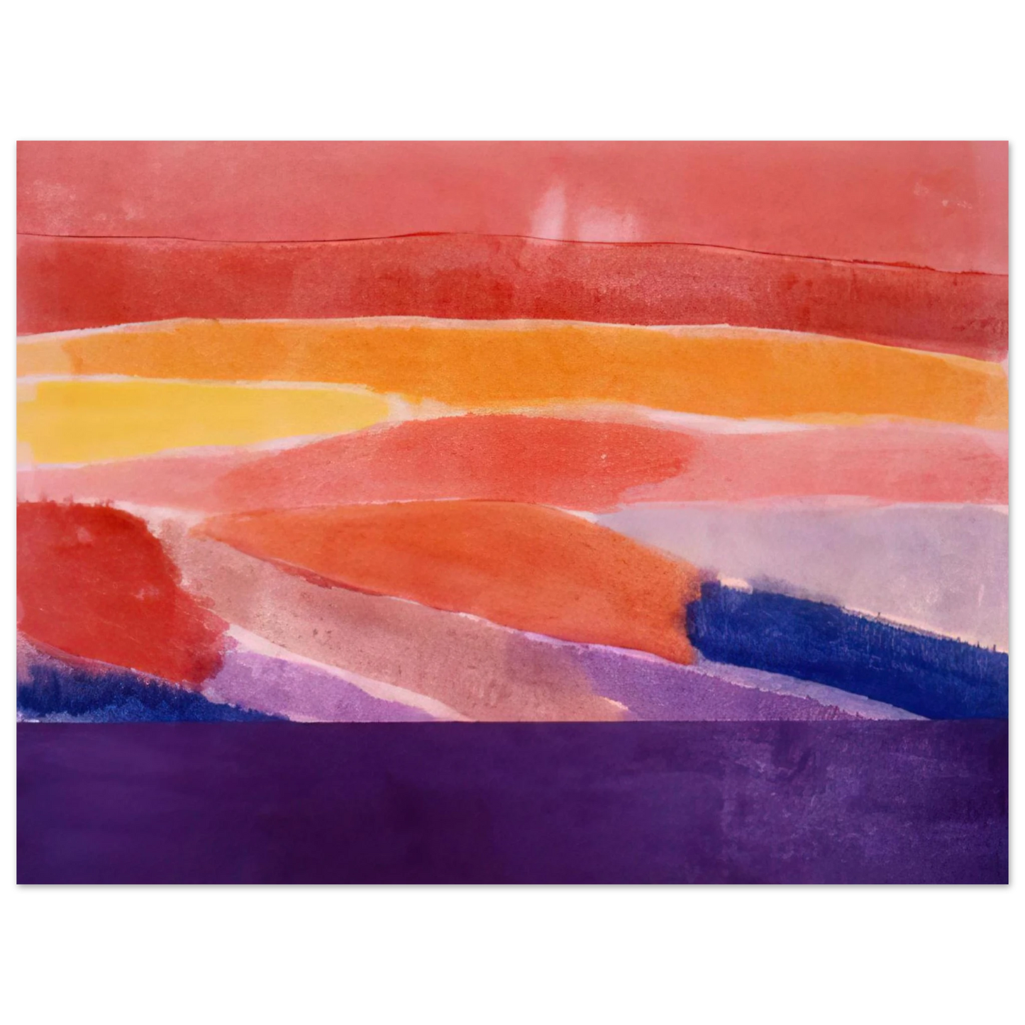 Ronnie Landfield - Surface Of Coral - 1981  75x100 cm / 30x40inches Fine Art Poster
