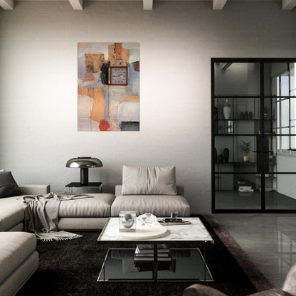 THIRD TIME PAINTING 1961 - Robert Rauschenberg Brushed Aluminum Print - 70x100 cm / 28x40 inches | Robert Rauschenberg Aluminum Print | Robert Rauschenberg Prints