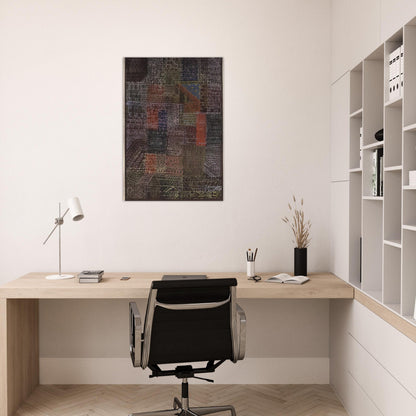 STRUCTURAL II 1924 - Paul Klee Brushed Aluminum Print - 70x100 cm / 28x40 inches | Paul Klee Aluminum Print | Paul Klee Prints