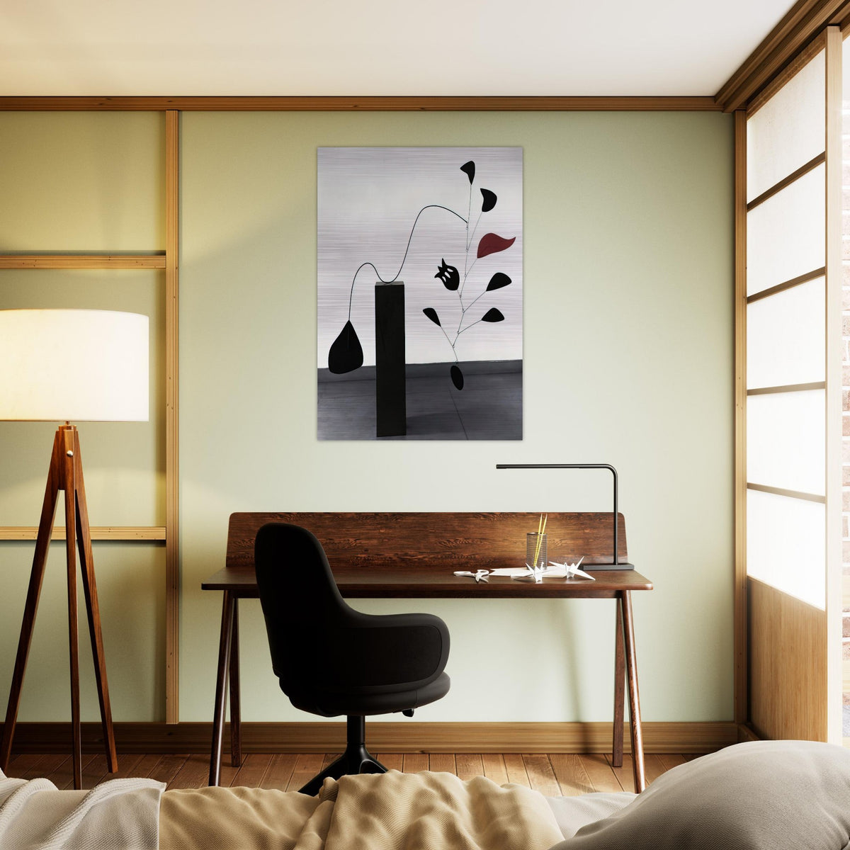 POMEGRANATE 1949 - Alexander Calder Brushed Aluminum Print - 70x100 cm / 28x40 inches | Alexander Calder Aluminum Print | Alexander Calder Prints