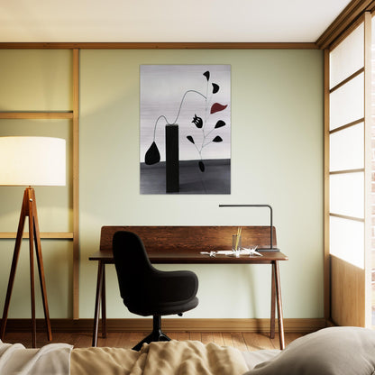 POMEGRANATE 1949 - Alexander Calder Brushed Aluminum Print - 70x100 cm / 28x40 inches | Alexander Calder Aluminum Print | Alexander Calder Prints