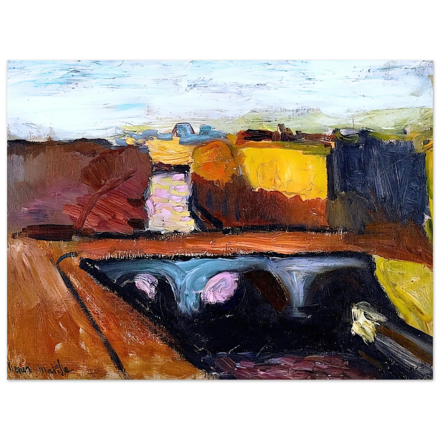 Henri Matisse - VIEW OF THE SEINE THE PONT SAINT MICHEL 1904  75x100 cm / 30x40inches Fine Art Poster