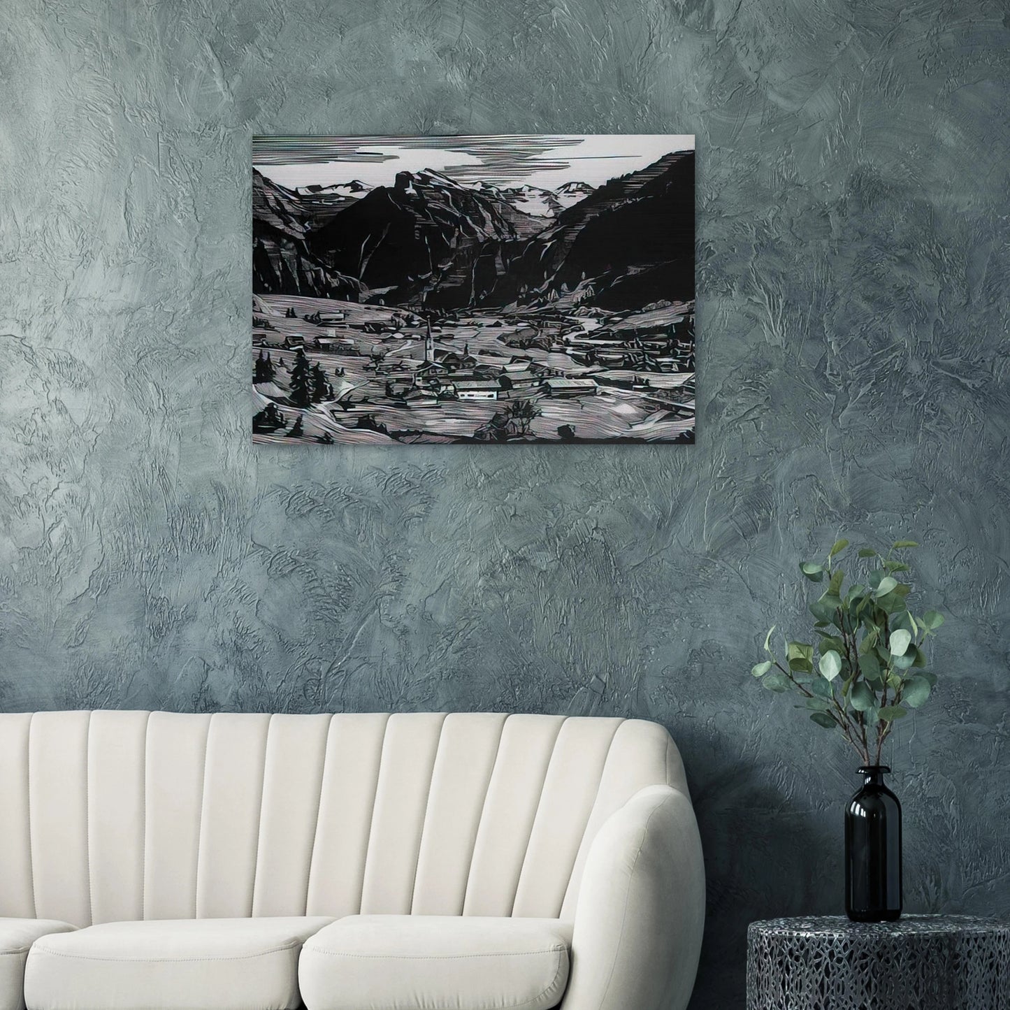 Hinterstein - Expressionism - Konrad Zuse Brushed Aluminum Print - 70x100 cm / 28x40 inches | Konrad Zuse Aluminum Print | Konrad Zuse Prints
