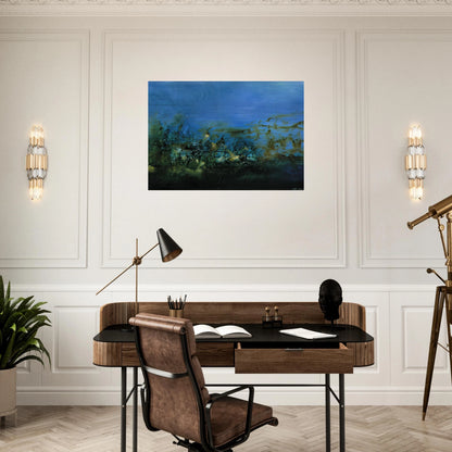 14 10 2002 2002 - Zao Wou-Ki Brushed Aluminum Print - 70x100 cm / 28x40 inches | Zao Wou-Ki Aluminum Print | Zao Wou-Ki Prints