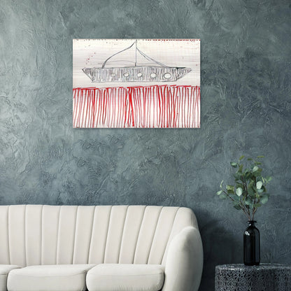 BE CALME OCTOBER 1ST 31ST 2004 0 - Louise Bourgeois Brushed Aluminum Print - 70x100 cm / 28x40 inches | Louise Bourgeois Aluminum Print | Louise Bourgeois Prints