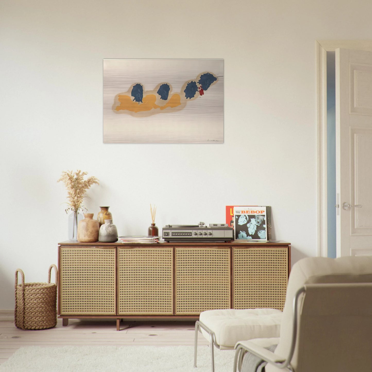 April IV - 1960 - Helen Frankenthaler Brushed Aluminum Print - 70x100 cm / 28x40 inches | Helen Frankenthaler Aluminum Print | Helen Frankenthaler Prints