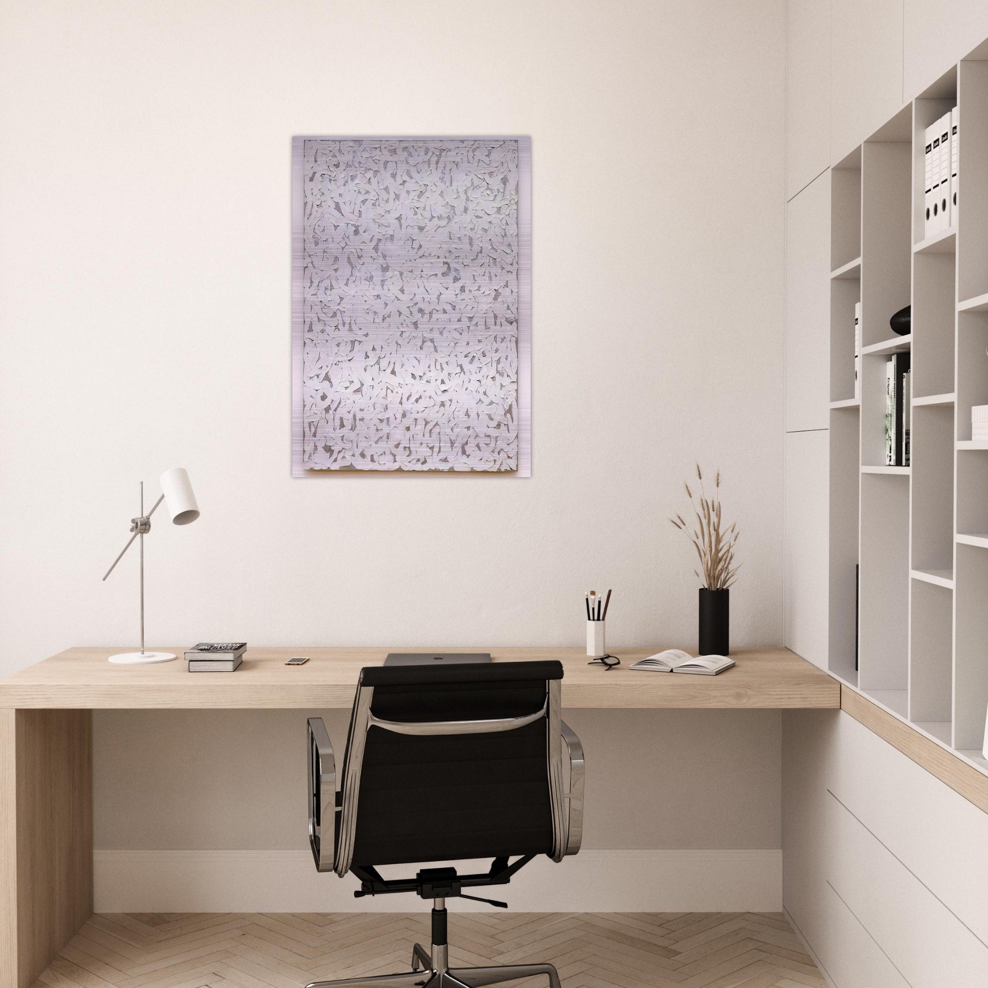 Points - Robert Ryman Brushed Aluminum Print - 70x100 cm / 28x40 inches | Robert Ryman Aluminum Print | Robert Ryman Prints