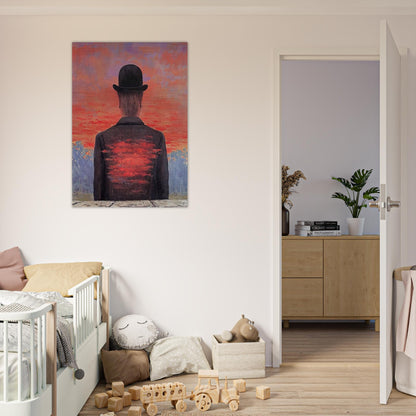 THE POET RECOMPENSED 1956 - Rene Magritte Brushed Aluminum Print - 70x100 cm / 28x40 inches | Rene Magritte Aluminum Print | Rene Magritte Prints