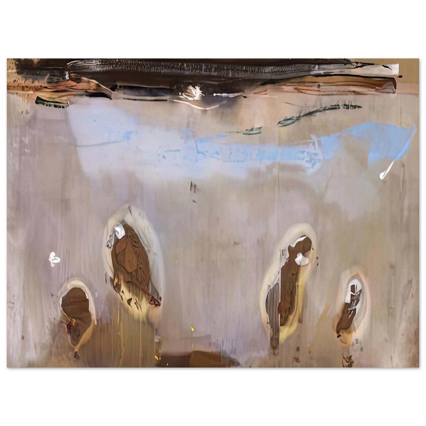 Helen Frankenthaler - Tethys, 1981- Wall Art - 28x40 inches / 70x70 cm - Canvas (Imperial)-canvas - -