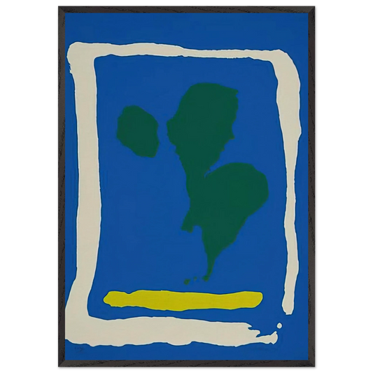 Air Frame - 1965 - Helen Frankenthaler 70x100 cm / 28x40 inches Framed Art Print – Black Wooden Frame