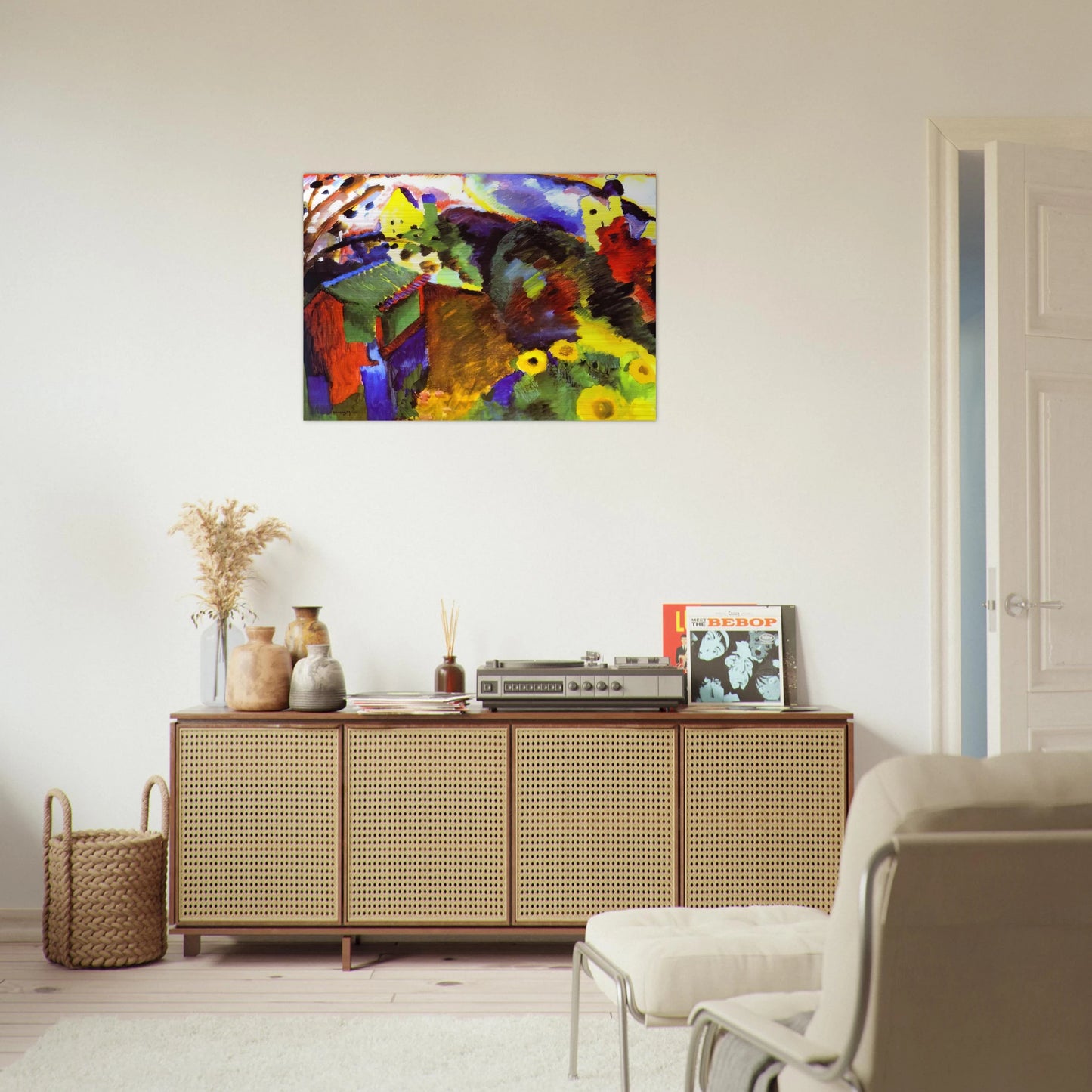 MURNAU GARDEN 1910 - Wassily Kandinsky Brushed Aluminum Print - 70x100 cm / 28x40 inches | Wassily Kandinsky Aluminum Print | Wassily Kandinsky Prints