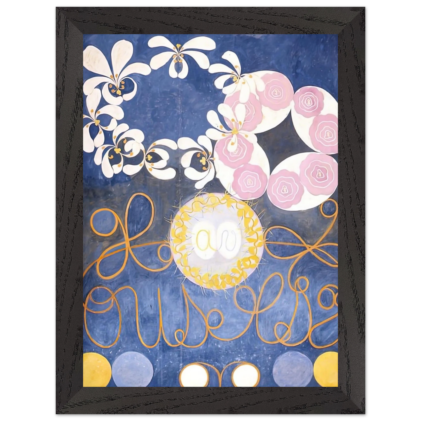 Hilma af Klint - THE TEN LARGEST 1907 Wall art - 50x70 cm / 20x28 inches - Premium Wooden Framed Poster With Fine Art Paper - Black frame
