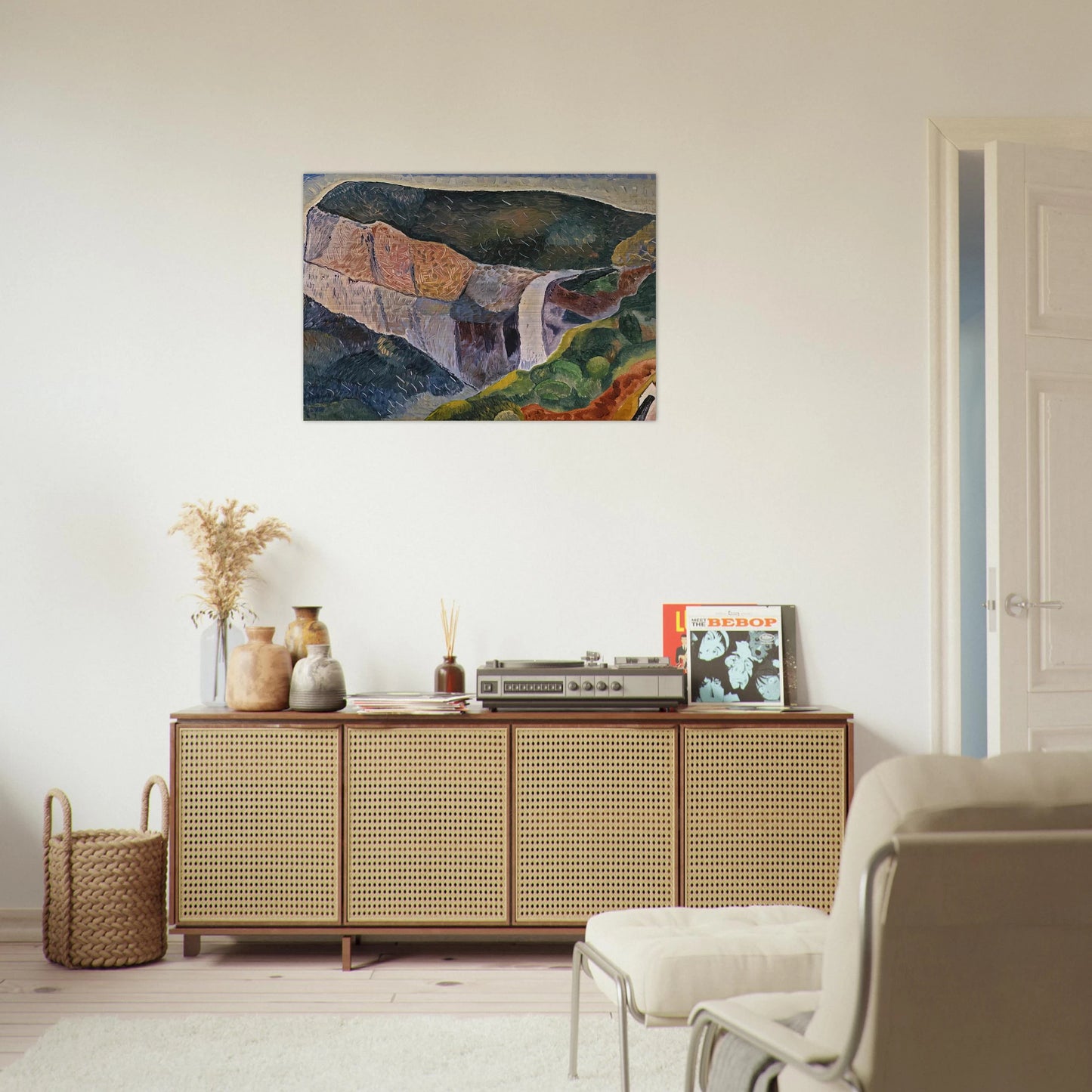 Govett's Leap - 1933 - Grace Cossington Smith Brushed Aluminum Print - 70x100 cm / 28x40 inches | Grace Cossington Smith Aluminum Print | Grace Cossington Smith Prints