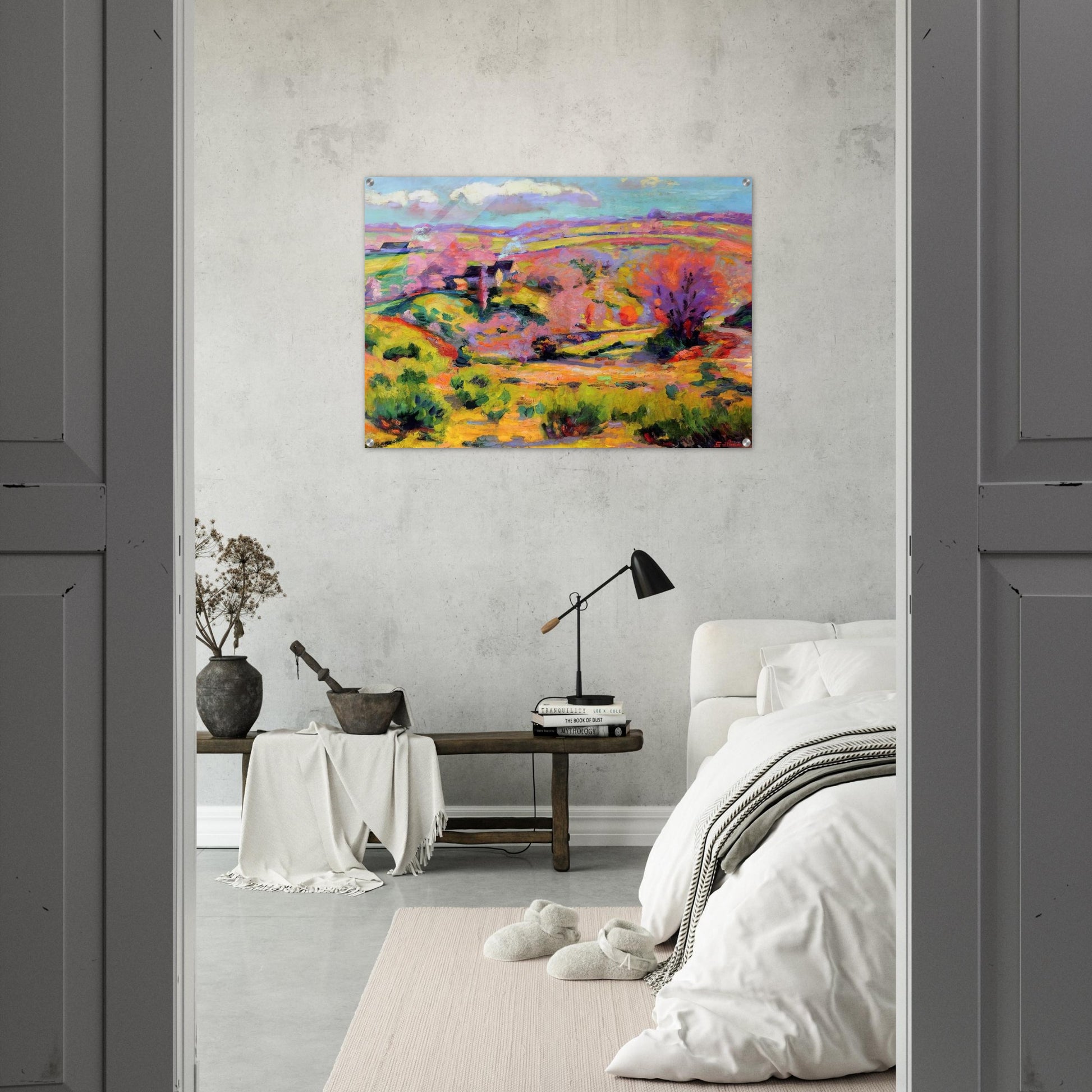 Landscape of Creuse at spring - Fauvism - Armand Guillaumin Acrylic Print - 70x100 cm / 28x40″ inches | Armand Guillaumin Wall Art | Armand Guillaumin Prints