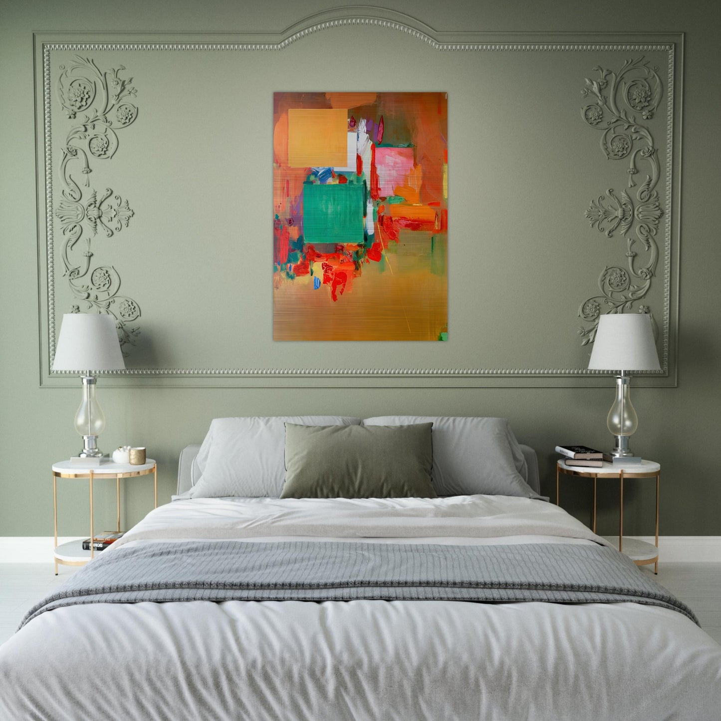 Song of the Nightingale - Hans Hofmann Brushed Aluminum Print - 70x100 cm / 28x40 inches | Hans Hofmann Aluminum Print | Hans Hofmann Prints