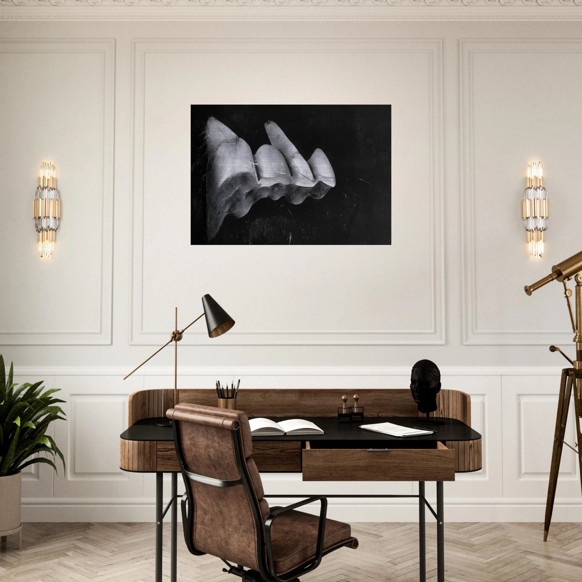 Jay DeFeo/BIG/The Crescent Bridge I - Jay DeFeo Brushed Aluminum Print - 70x100 cm / 28x40 inches | Jay DeFeo Aluminum Print | Jay DeFeo Prints