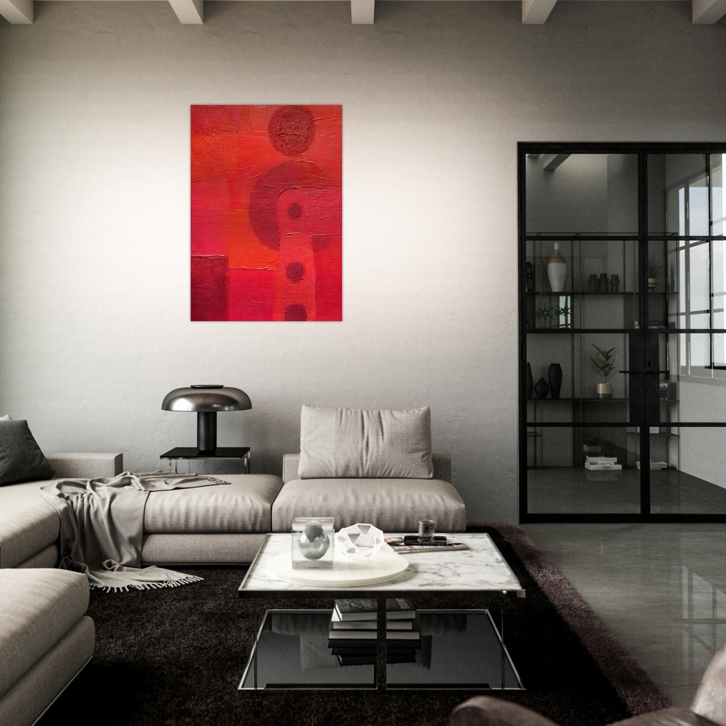 Deshabitados #101 - Pedro Coronel Brushed Aluminum Print - 70x100 cm / 28x40 inches | Pedro Coronel Aluminum Print | Pedro Coronel Prints
