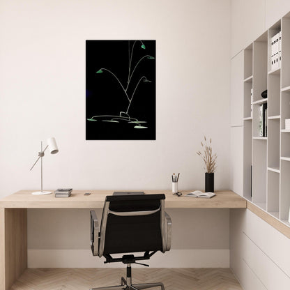 STAINLESS STEALER 1966 - Alexander Calder Brushed Aluminum Print - 70x100 cm / 28x40 inches | Alexander Calder Aluminum Print | Alexander Calder Prints
