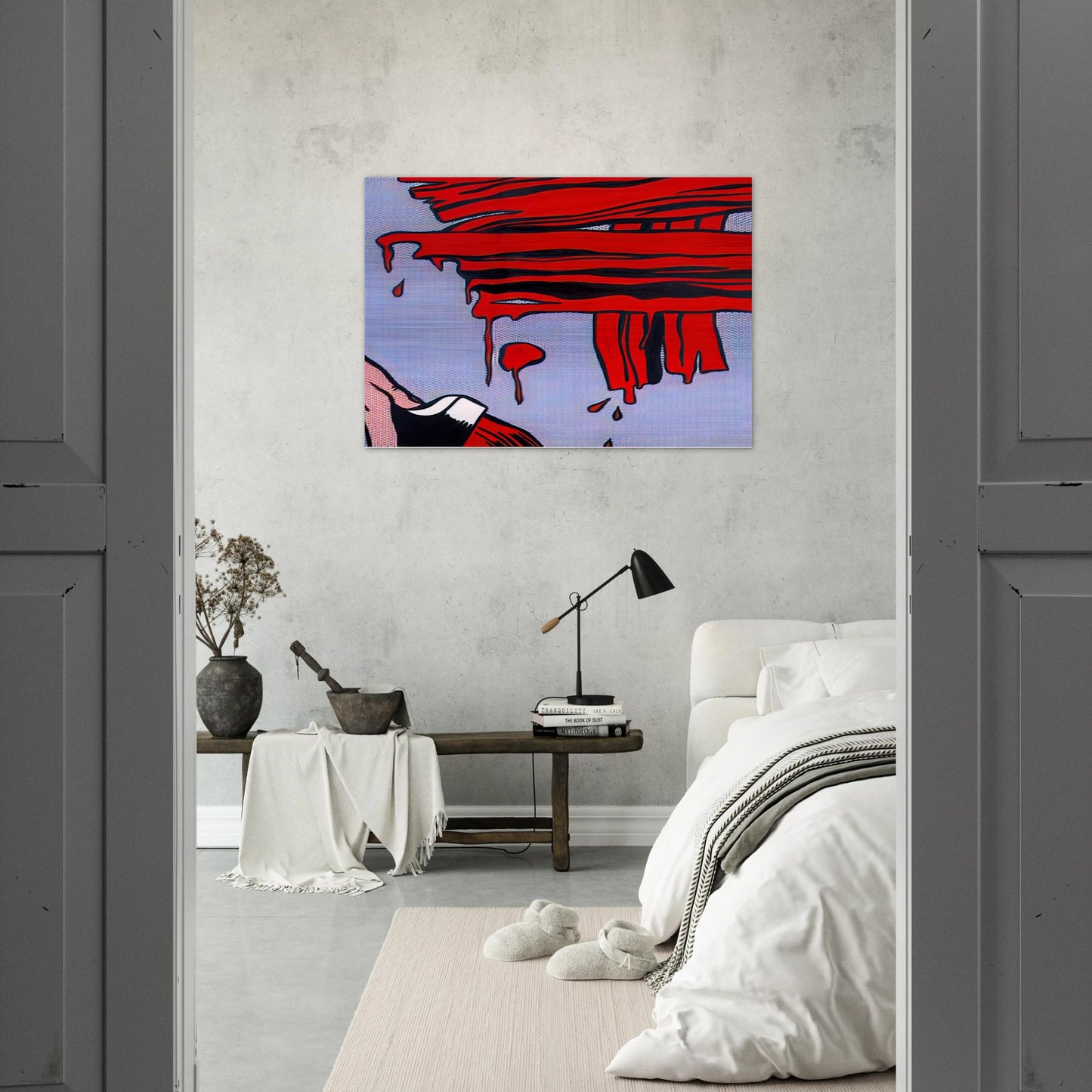 BRUSHSTROKES 1965 - Roy Lichtenstein Brushed Aluminum Print - 70x100 cm / 28x40 inches | Roy Lichtenstein Aluminum Print | Roy Lichtenstein Prints