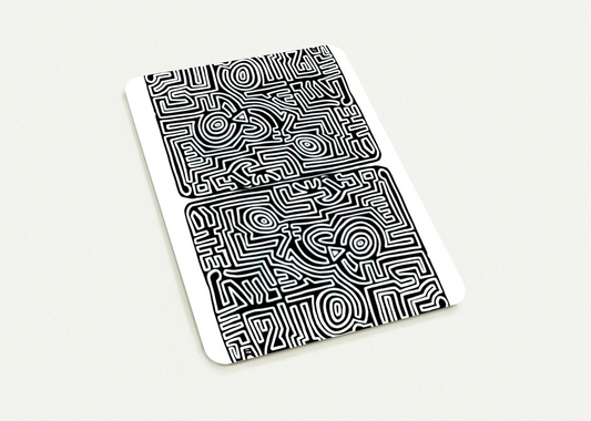 LABYRINTH 1989 By Keith Haring Pack of 10 Post Cards | Keith Haring Post Cards | A6 (10.5 x 14.8 cm) - 4.1 x 5.8 inches