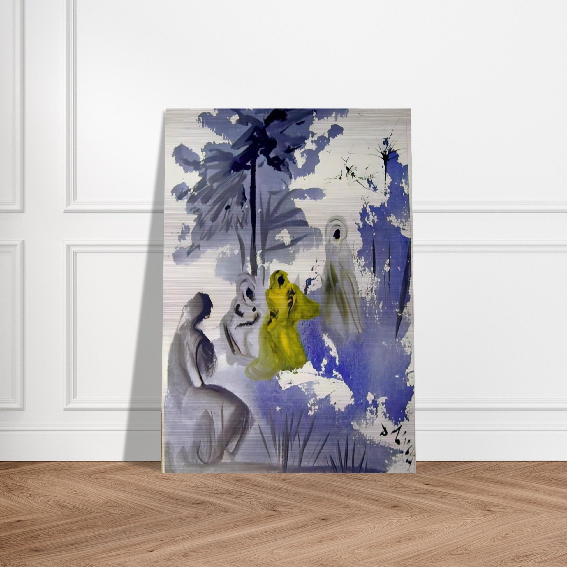 FAMILIA RUTH MOABITIDIS 1964 - Salvador Dali Brushed Aluminum Print - 70x100 cm / 28x40 inches | Salvador Dali Aluminum Print | Salvador Dali Prints