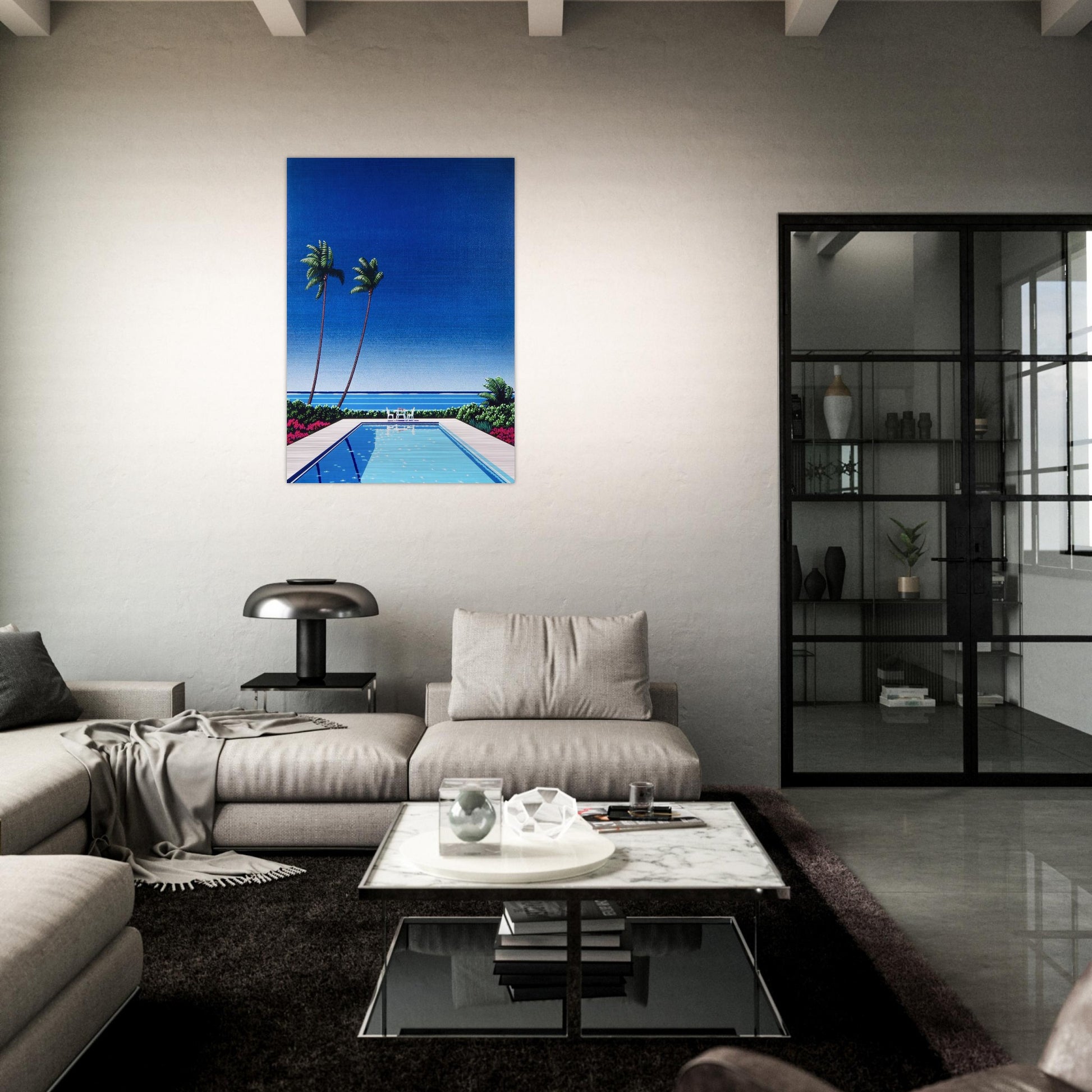 Watermelon Pool - Hiroshi Nagai Brushed Aluminum Print - 70x100 cm / 28x40 inches | Hiroshi Nagai Aluminum Print | Hiroshi Nagai Prints