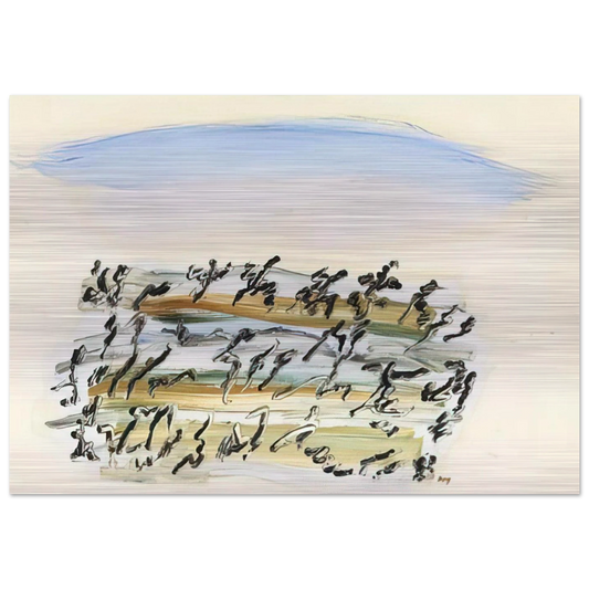 UNTITLED 4 - Henri Michaux Brushed Aluminum Print - 70x100 cm / 28x40 inches | Henri Michaux Aluminum Print | Henri Michaux Prints