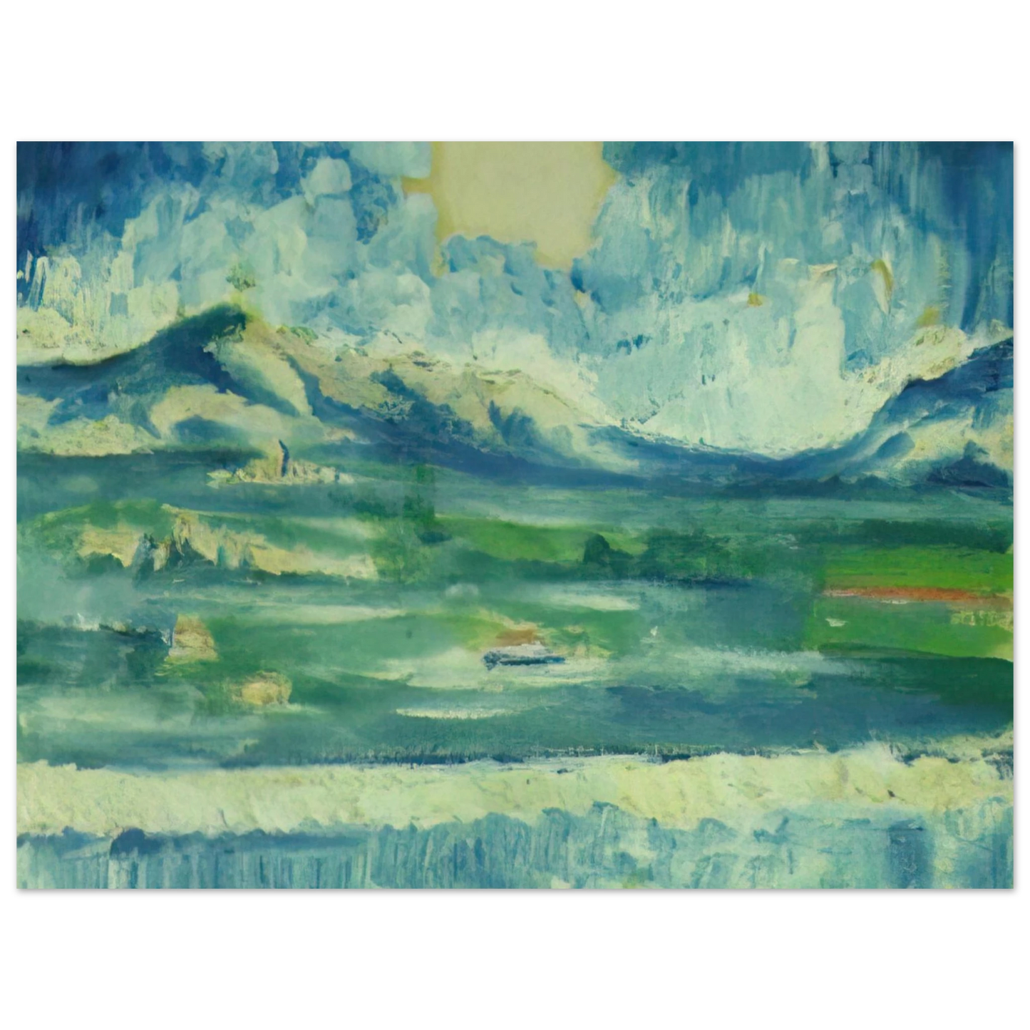 Salvador Dali - LANDSCAPE NEAR AMPURDAN 2  75x100 cm / 30x40inches Fine Art Poster