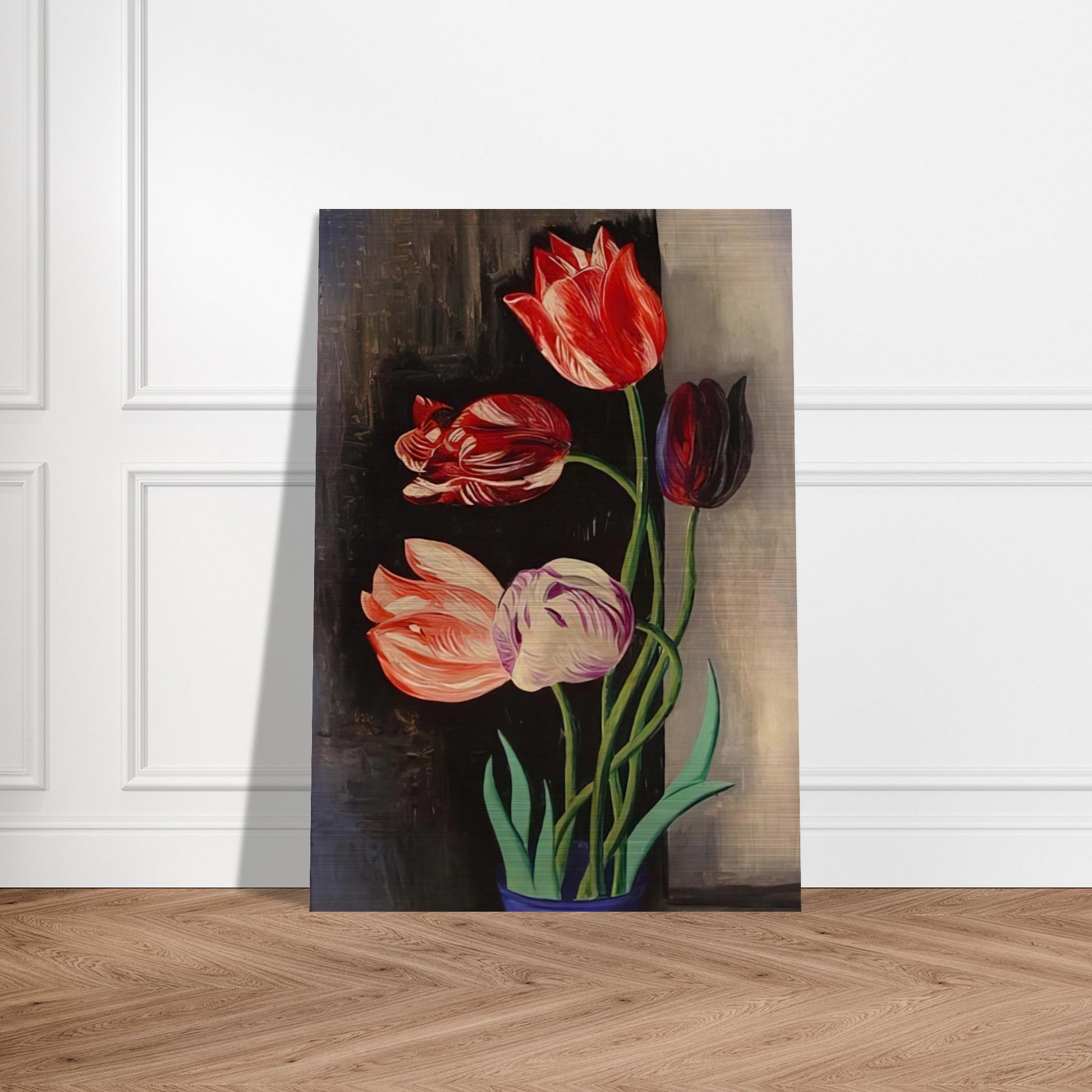 TULIPS - Moise Kisling Brushed Aluminum Print - 70x100 cm / 28x40 inches | Moise Kisling Aluminum Print | Moise Kisling Prints
