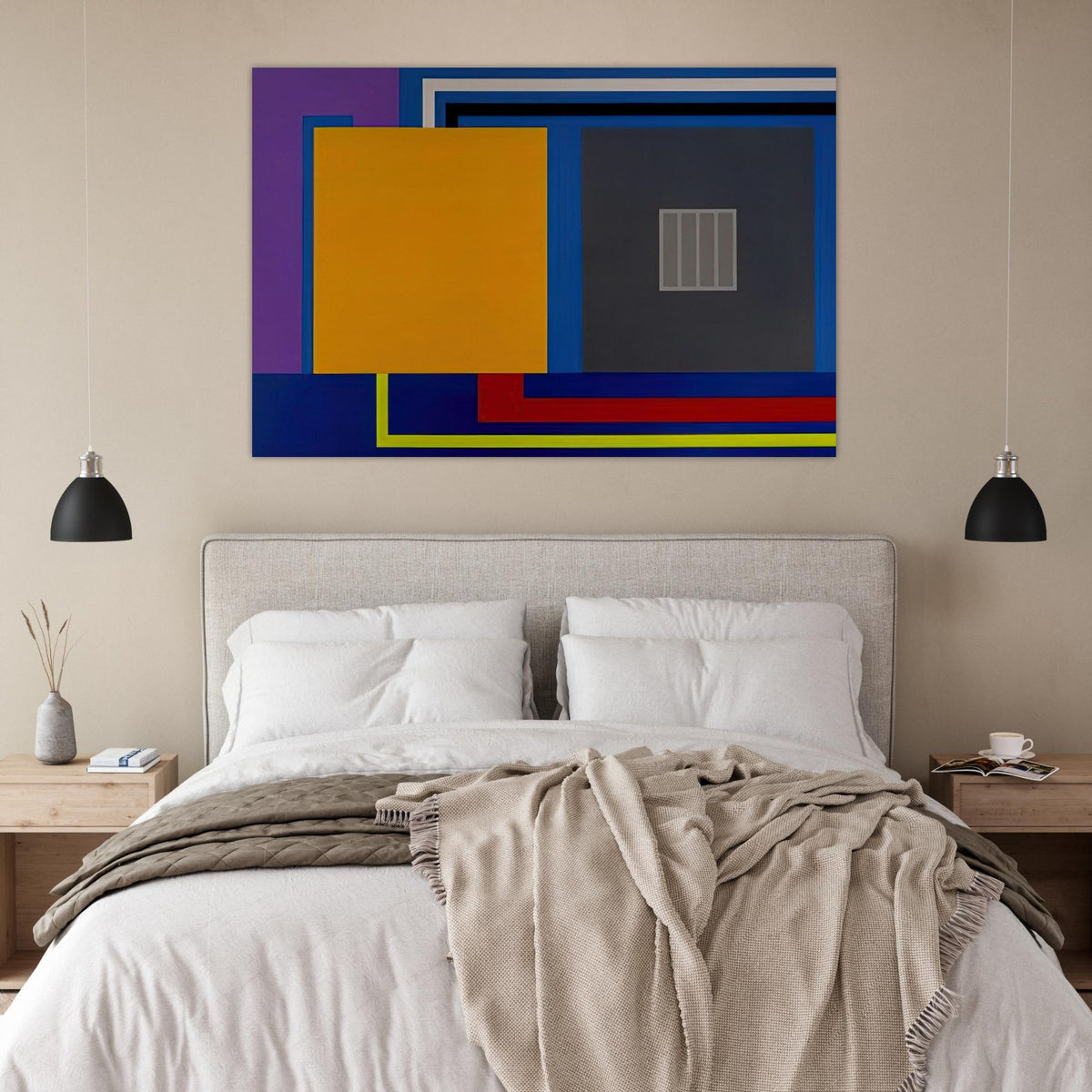 A Perfect World - 1993 - Peter Halley Art Prints - 100x150 cm / 40x60″ inches | Peter Halley Poster | Peter Halley Prints