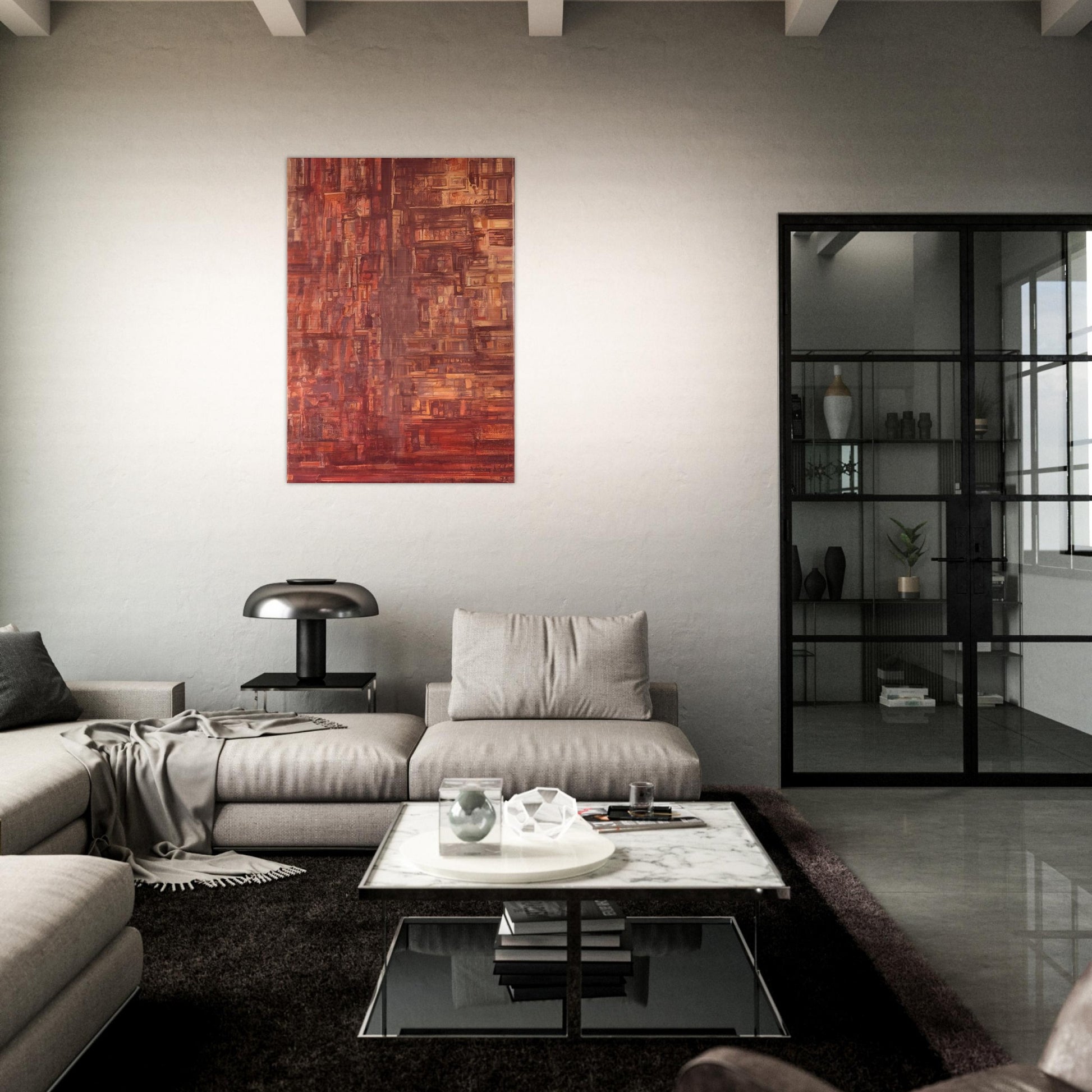 Untitled - 1978 - Maria Helena Vieira da Silva Brushed Aluminum Print - 70x100 cm / 28x40 inches | Maria Helena Vieira da Silva Aluminum Print | Maria Helena Vieira da Silva Prints