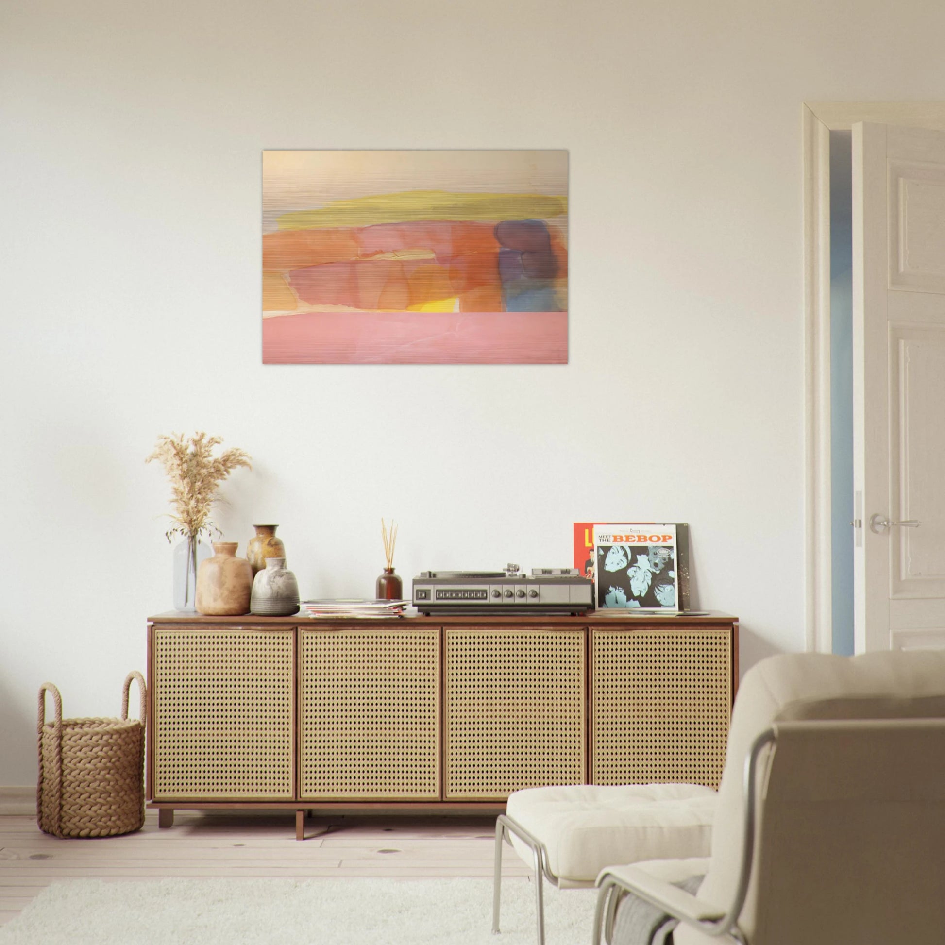 First Path - 1978 - Ronnie Landfield Brushed Aluminum Print - 70x100 cm / 28x40 inches | Ronnie Landfield Aluminum Print | Ronnie Landfield Prints