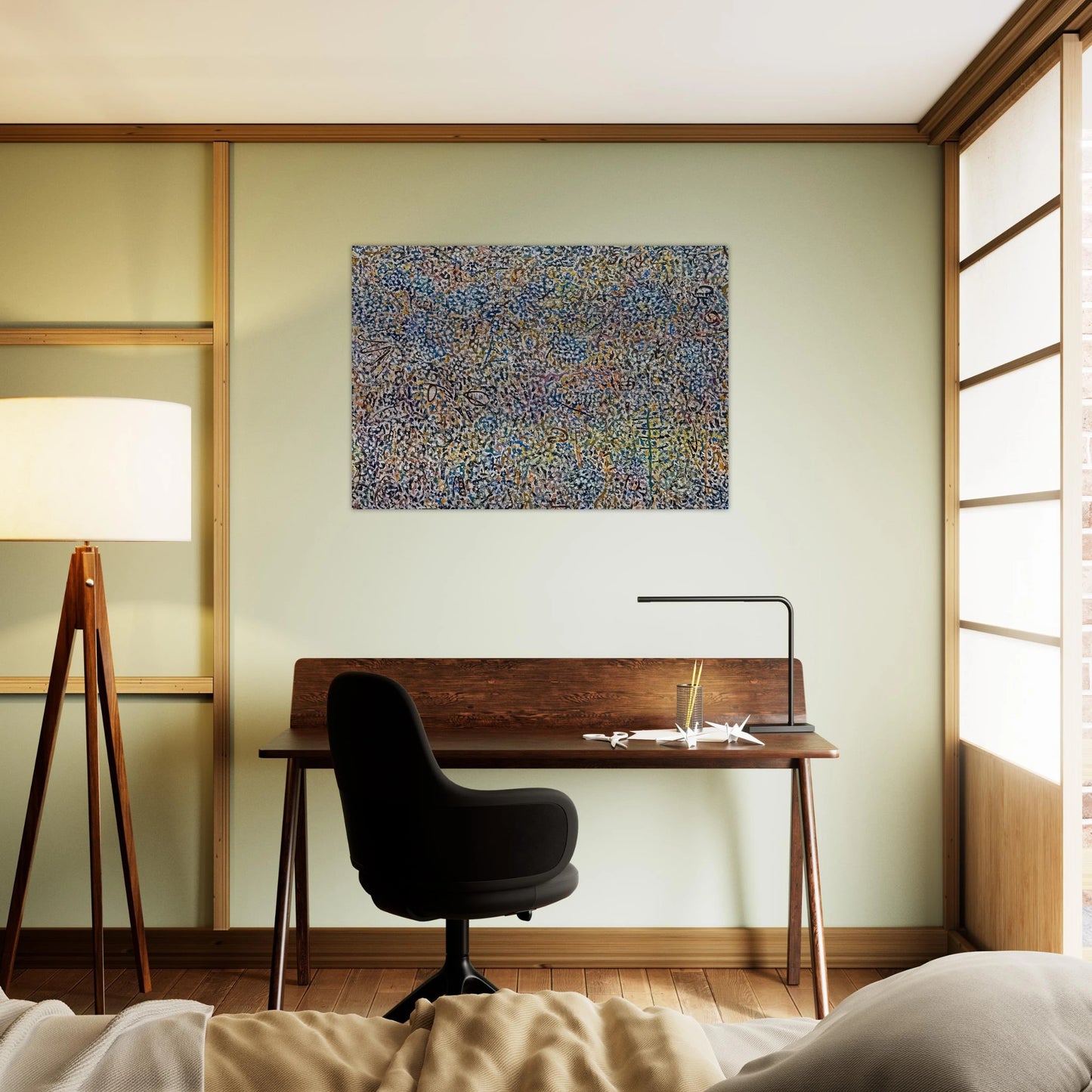 Presence Amaranth Garden - 1974 - Richard Pousette-Dart Brushed Aluminum Print - 70x100 cm / 28x40 inches | Richard Pousette-Dart Aluminum Print | Richard Pousette-Dart Prints