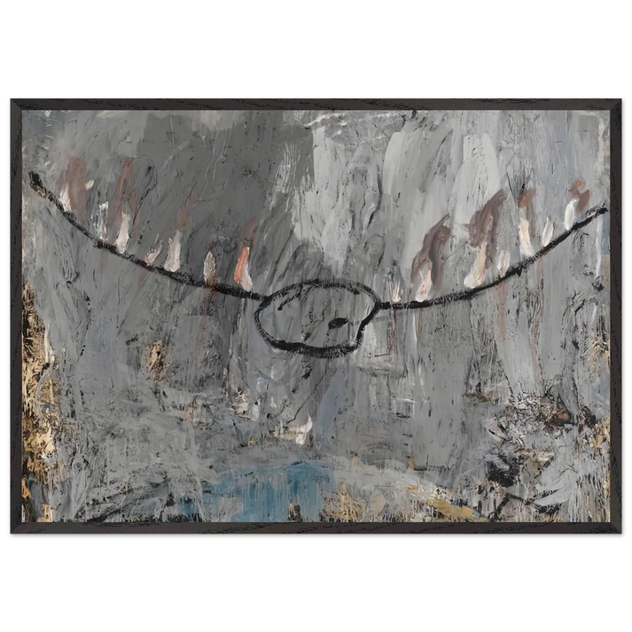 PALETTE 1981 - Anselm Kiefer 70x100 cm / 28x40 inches Framed Art Print – Black Wooden Frame