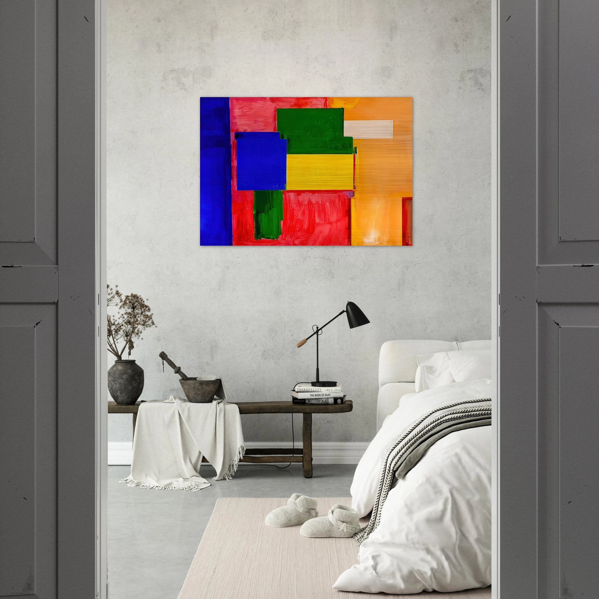 To Miz - Pax Vobiscum - Hans Hofmann Brushed Aluminum Print - 70x100 cm / 28x40 inches | Hans Hofmann Aluminum Print | Hans Hofmann Prints