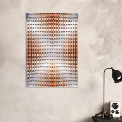 Rilievo cromodinamico - Op Art - Dadamaino Brushed Aluminum Print - 70x100 cm / 28x40 inches | Dadamaino Aluminum Print | Dadamaino Prints