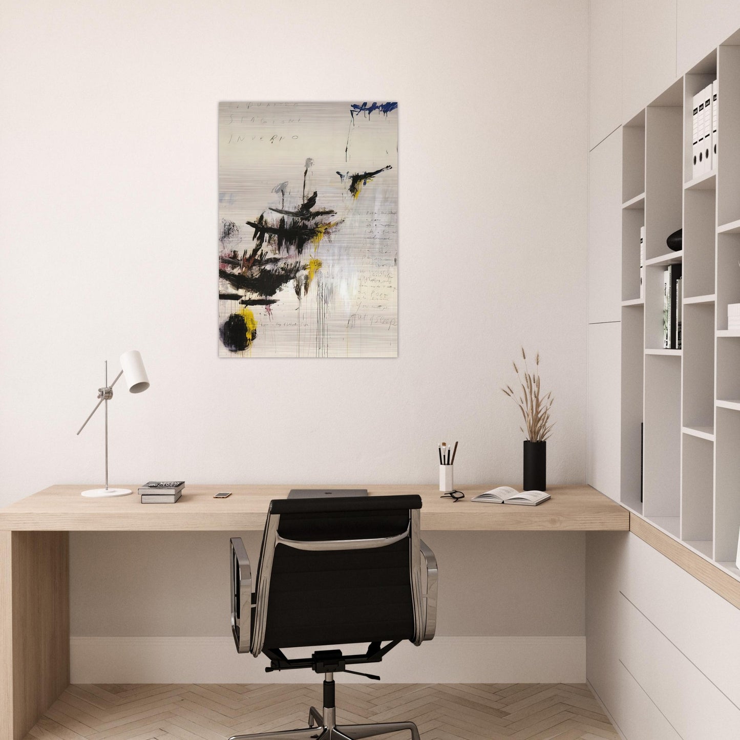 Quattro stagioni I. Inverno - Cy Twombly Brushed Aluminum Print - 70x100 cm / 28x40 inches | Cy Twombly Aluminum Print | Cy Twombly Prints