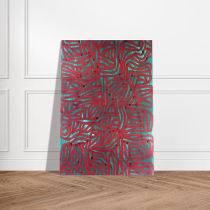 Irregular Grid - Sol LeWitt Brushed Aluminum Print - 70x100 cm / 28x40 inches | Sol LeWitt Aluminum Print | Sol LeWitt Prints