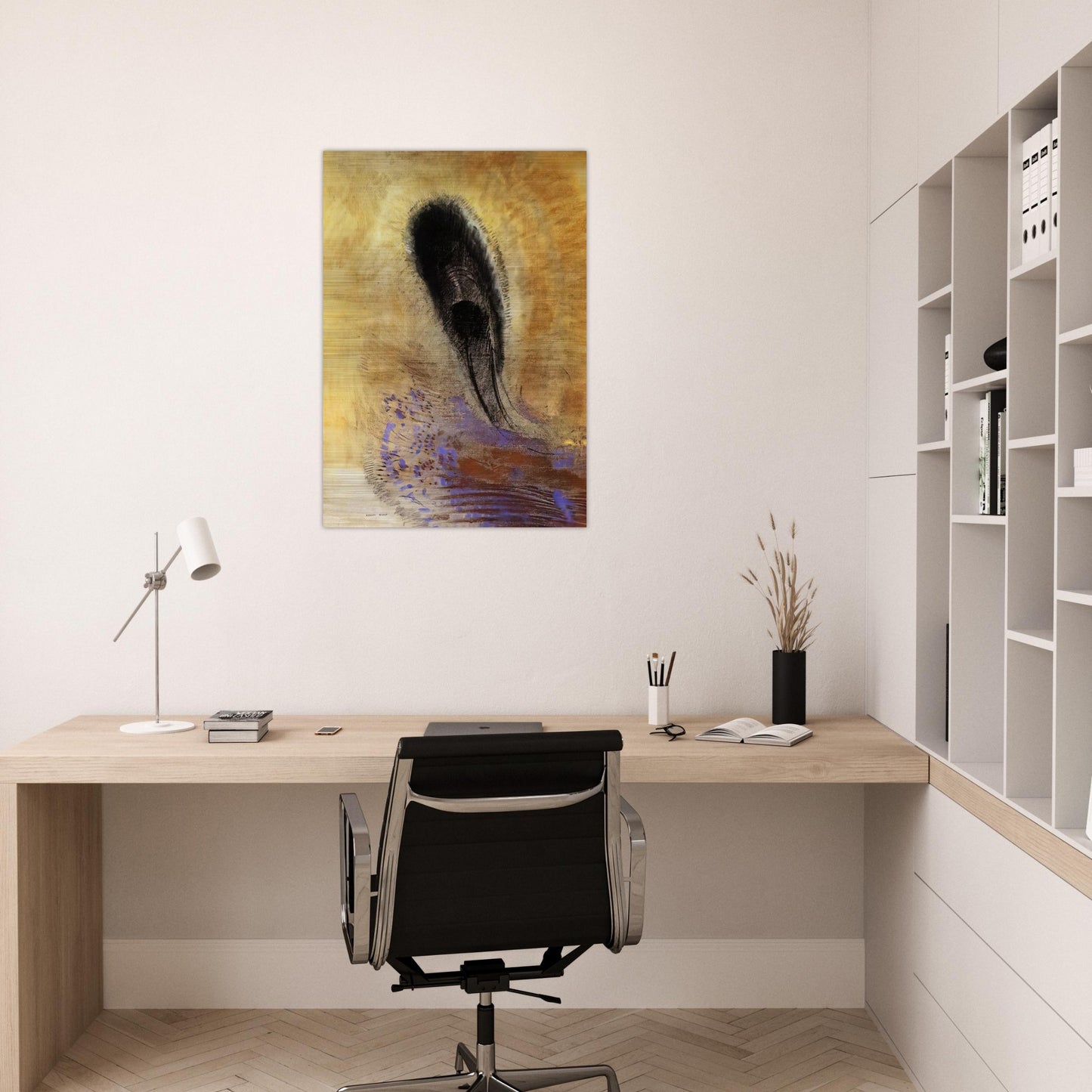UNDERWATER VISION 1 - Odilon Redon Brushed Aluminum Print - 70x100 cm / 28x40 inches | Odilon Redon Aluminum Print | Odilon Redon Prints
