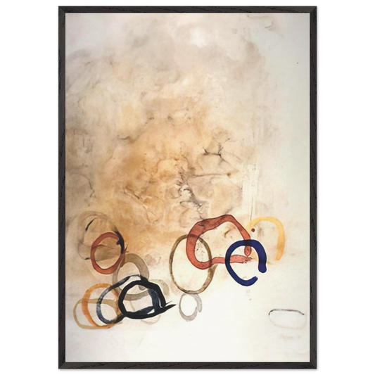 11 Stones - 1989 - John Cage 70x100 cm / 28x40 inches Framed Art Print – Black Wooden Frame