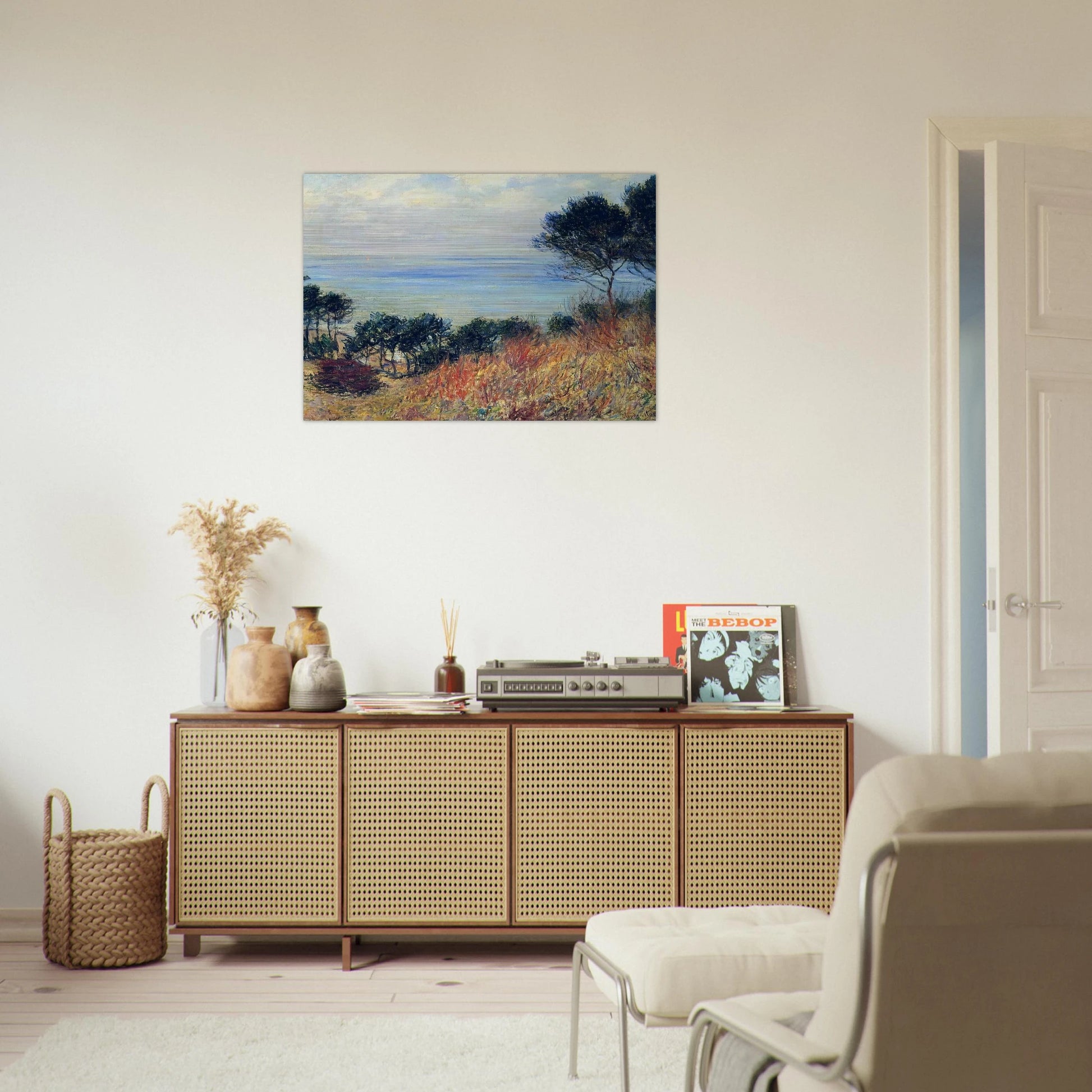 The Coast of Varengeville - claude monet Brushed Aluminum Print - 70x100 cm / 28x40 inches | claude monet Aluminum Print | claude monet Prints