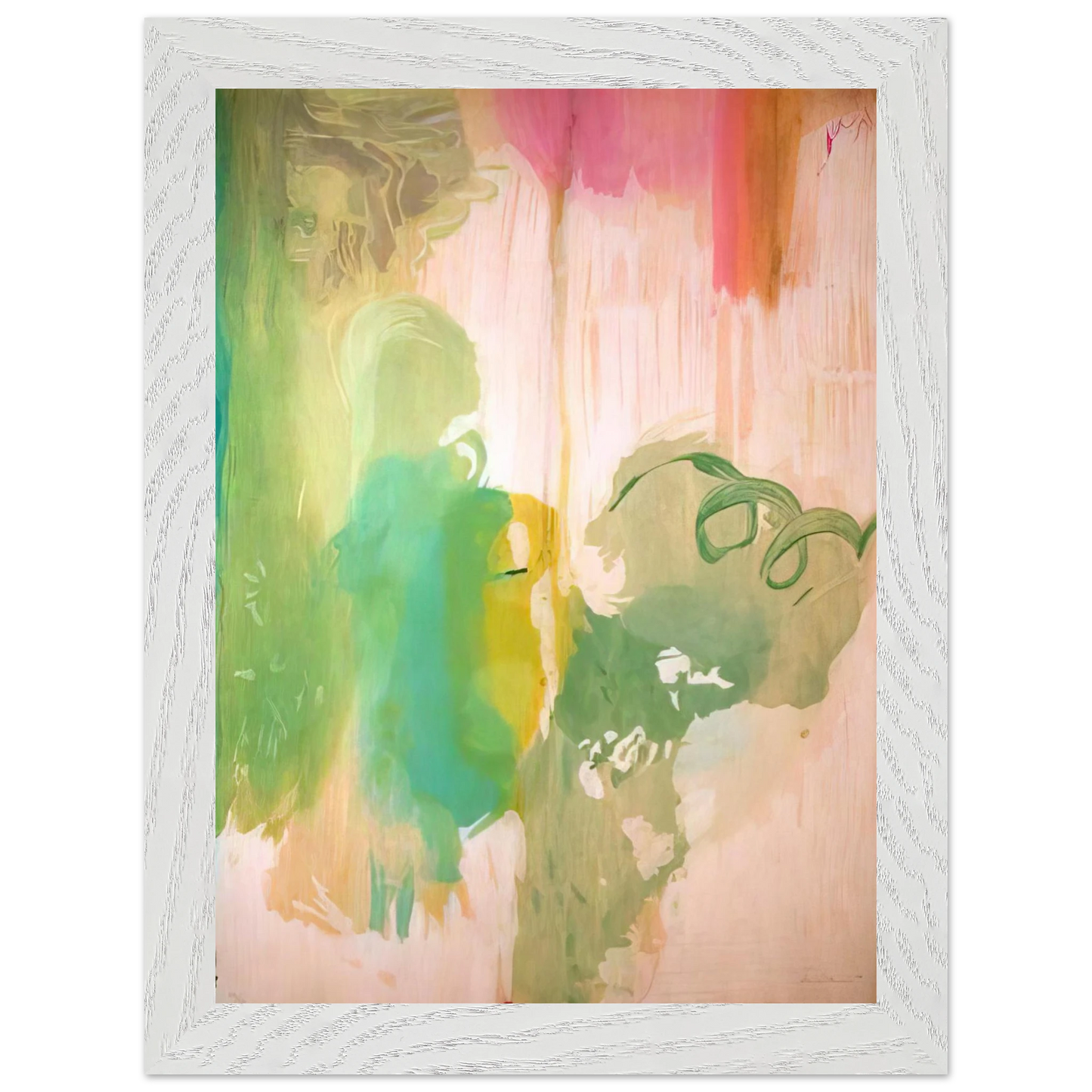 Helen Frankenthaler - Snow Pines - 2004 Wall art - A2 (42 x 59.4  cm) - Premium Wooden Framed Poster With Fine Art Paper-canvas - Wood frame