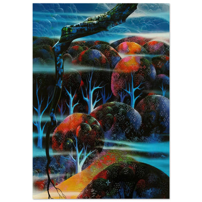Toccata and Fugue - Eyvind Earle Brushed Aluminum Print - 70x100 cm / 28x40 inches | Eyvind Earle Aluminum Print | Eyvind Earle Prints