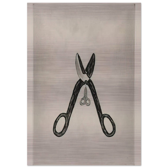 SCISSORS 1994 - Louise Bourgeois Brushed Aluminum Print - 70x100 cm / 28x40 inches | Louise Bourgeois Aluminum Print | Louise Bourgeois Prints