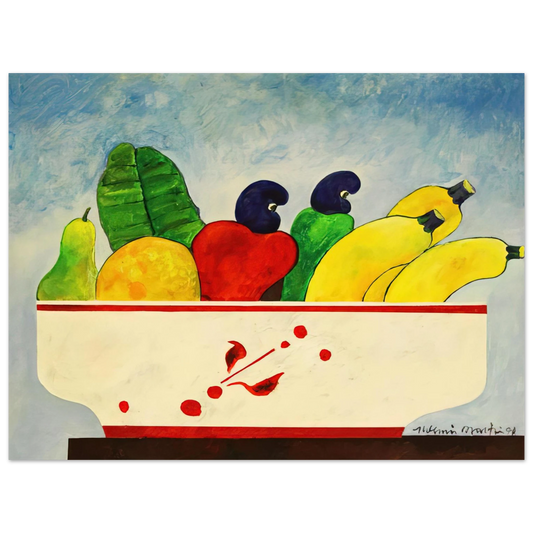 Aldemir Martins - Cesta Com Frutas - 1998  75x100 cm / 30x40inches Fine Art Poster