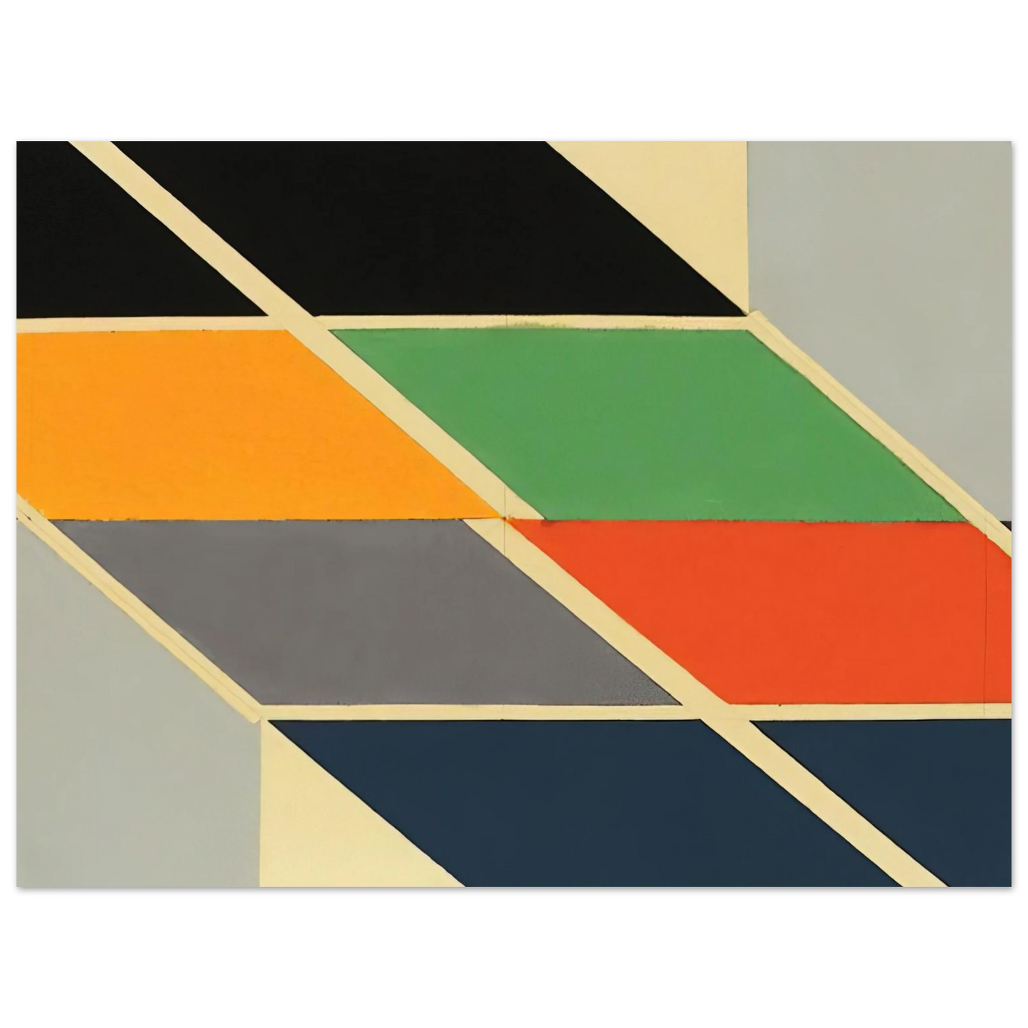 Larry Zox - Big Bang Series - 1966  75x100 cm / 30x40inches Fine Art Poster